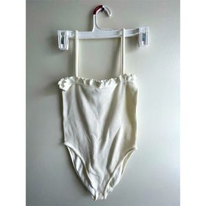 Zara white top bodysuit